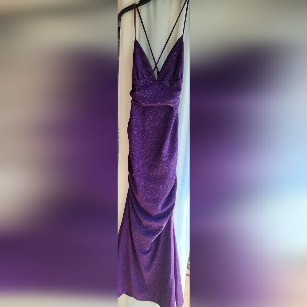 Chic Purple Women's Pencil Dress